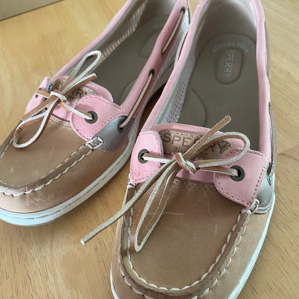 Sperry angelfish mesh with linen 9.5 women